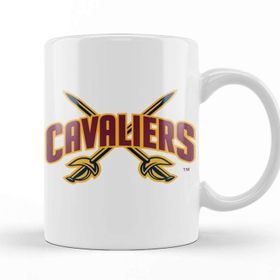 Baskı Dükkanı KB9215 Cleveland Cavaliers Logo Porselen Kupa Bardak