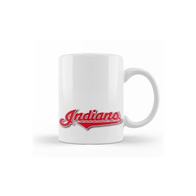 Baskı Dükkanı KB9217 Cleveland Indians Logo Porselen Kupa Bardak