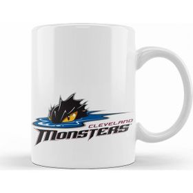Baskı Dükkanı KB9218 Cleveland Monsters Logo Porselen Kupa Bardak