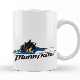 Baskı Dükkanı KB9218 Cleveland Monsters Logo Porselen Kupa Bardak