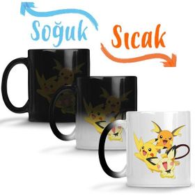 Baskı Dükkanı KB922 Pokemon Go Pikachu Raichu Doctor Who Porselen Kupa Bardak