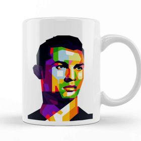 Baskı Dükkanı KB9224 Cristiano Ronaldo 7 Cr Porselen Kupa Bardak