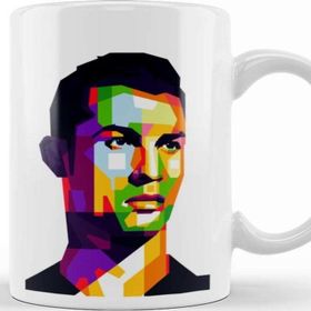 Baskı Dükkanı KB9224 Cristiano Ronaldo 7 Cr Porselen Kupa Bardak