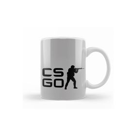 Baskı Dükkanı KB9234 Csgo Counter Strike Logo Porselen Kupa Bardak