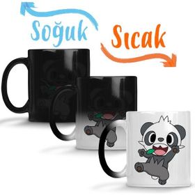 Baskı Dükkanı KB924 Pokemon Go Pikachu Pancham Porselen Kupa Bardak