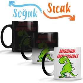 Baskı Dükkanı KB9244 Dinosaur Dinazor Mission Impossible Porselen Kupa Bardak