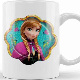 Baskı Dükkanı KB9245 Disney Frozen Anna Porselen Kupa Bardak