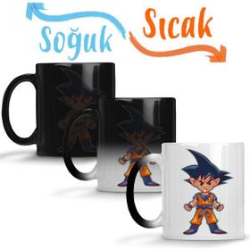 Baskı Dükkanı KB9249 Dragonball Goku Porselen Kupa Bardak