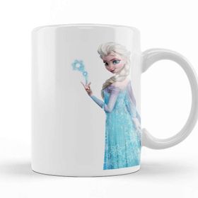 Baskı Dükkanı KB9256 Elsa Frozen Anna Porselen Kupa Bardak