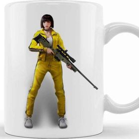Baskı Dükkanı KB9272 Female Battlegrounds Playerunknowns Battlegrounds Garena Pubg Porselen Kupa Bardak
