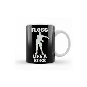 Baskı Dükkanı KB9278 Floss Lıke A Boss Porselen Kupa Bardak