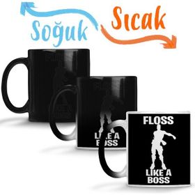 Baskı Dükkanı KB9278 Floss Lıke A Boss Porselen Kupa Bardak