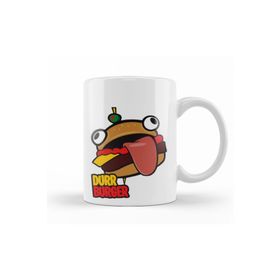 Baskı Dükkanı KB9293 Fortnite Burger Porselen Kupa Bardak