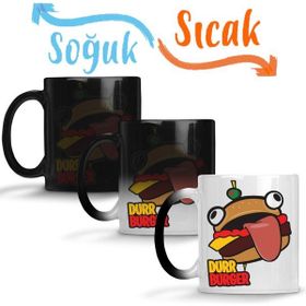 Baskı Dükkanı KB9293 Fortnite Burger Porselen Kupa Bardak