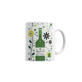 Baskı Dükkanı KB93 Absinthe Yeşil Peri Porselen Kupa Bardak