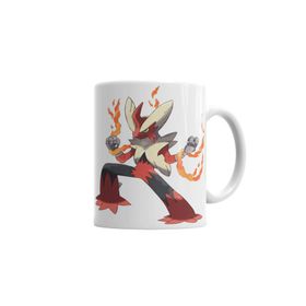 Baskı Dükkanı KB930 Pokemon Go Pikachu Blaziken Porselen Kupa Bardak