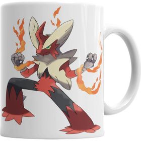 Baskı Dükkanı KB930 Pokemon Go Pikachu Blaziken Porselen Kupa Bardak