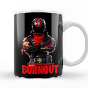 Baskı Dükkanı KB9337 Fortnite Burnout Porselen Kupa Bardak