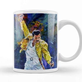 Baskı Dükkanı KB9382 Freddie Mercury 0 Porselen Kupa Bardak