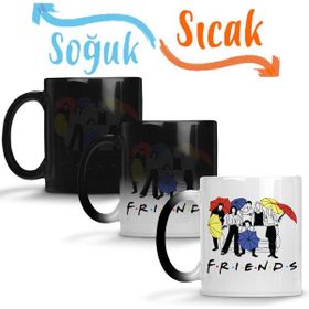 Baskı Dükkanı KB9399 Friends Friends Friends Porselen Kupa Bardak