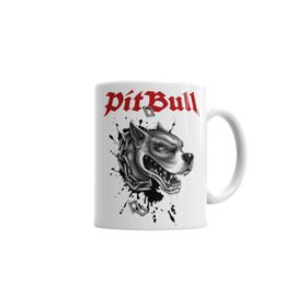 Baskı Dükkanı KB940 Pitbull Köpekleri Sevenlerin Pitbull Aşkı Porselen Kupa Bardak