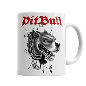 Baskı Dükkanı KB940 Pitbull Köpekleri Sevenlerin Pitbull Aşkı Porselen Kupa Bardak
