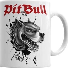 Baskı Dükkanı KB940 Pitbull Köpekleri Sevenlerin Pitbull Aşkı Porselen Kupa Bardak