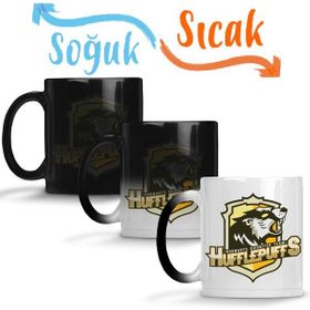 Baskı Dükkanı KB9453 Hufflepuff Porselen Kupa Bardak