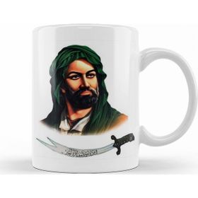 Baskı Dükkanı KB9459 Hz Ali Alevi Zülfikar Porselen Kupa Bardak