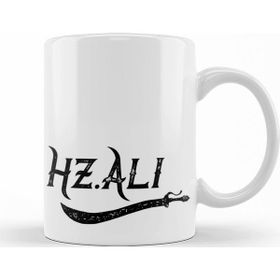 Baskı Dükkanı KB9459 Hz Ali Alevi Zülfikar Porselen Kupa Bardak