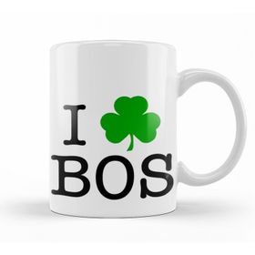 Baskı Dükkanı KB9464 I Clover Boston Porselen Kupa Bardak