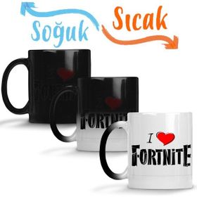 Baskı Dükkanı KB9465 I Love Fortnite Porselen Kupa Bardak