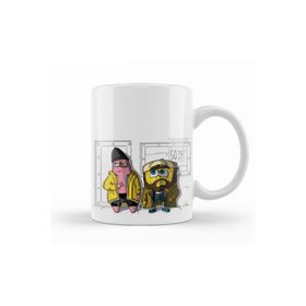 Baskı Dükkanı KB9475 Jay And Silent Bob Pat And Silent Bob Squarepants Porselen Kupa Bardak