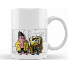 Baskı Dükkanı KB9475 Jay And Silent Bob Pat And Silent Bob Squarepants Porselen Kupa Bardak