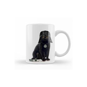 Baskı Dükkanı KB9492 Kedi Star Wars Cat Vader Porselen Kupa Bardak