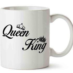 Baskı Dükkanı KB9500 King Queen Porselen Kupa Bardak