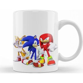 Baskı Dükkanı KB9511 Knuckles Sonic Chaos Porselen Kupa Bardak