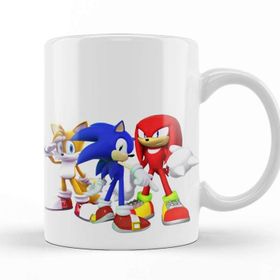Baskı Dükkanı KB9511 Knuckles Sonic Chaos Porselen Kupa Bardak