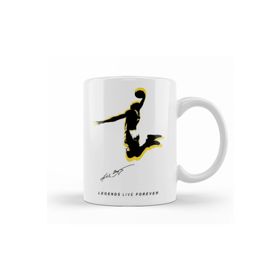 Baskı Dükkanı KB9517 Kobe Bryant Legend Live Forever Porselen Kupa Bardak