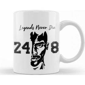 Baskı Dükkanı KB9518 Kobe Bryant Legend Never Die Porselen Kupa Bardak