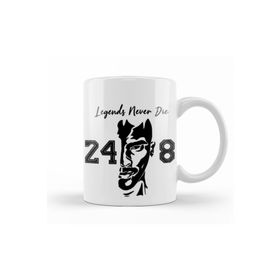Baskı Dükkanı KB9518 Kobe Bryant Legend Never Die Porselen Kupa Bardak
