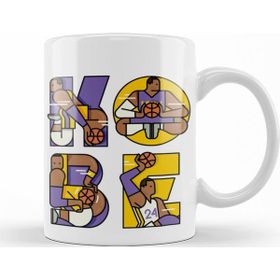 Baskı Dükkanı KB9520 Kobe Bryant Tribute Typography Porselen Kupa Bardak