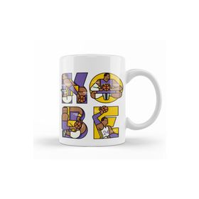 Baskı Dükkanı KB9520 Kobe Bryant Tribute Typography Porselen Kupa Bardak