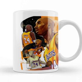 Baskı Dükkanı KB9521 Kobe Mamba Kobe Bryant Porselen Kupa Bardak