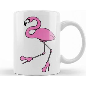 Baskı Dükkanı KB9522 Komik Flamingo Porselen Kupa Bardak