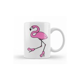 Baskı Dükkanı KB9522 Komik Flamingo Porselen Kupa Bardak