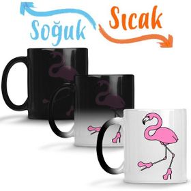Baskı Dükkanı KB9522 Komik Flamingo Porselen Kupa Bardak