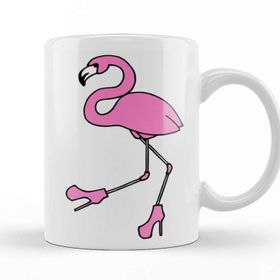 Baskı Dükkanı KB9522 Komik Flamingo Porselen Kupa Bardak