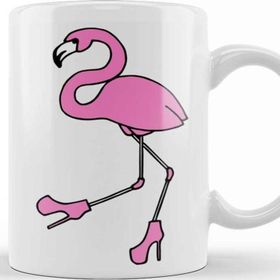 Baskı Dükkanı KB9522 Komik Flamingo Porselen Kupa Bardak