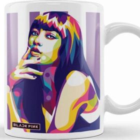 Baskı Dükkanı KB9524 Lalisa Monoban Blackpink Porselen Kupa Bardak